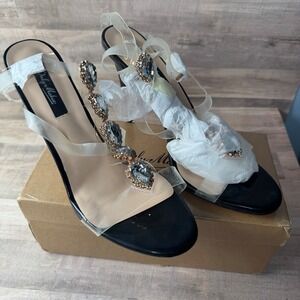 NEW Only Makers Women's Size 11 High Heel Jewel Strappy 5"